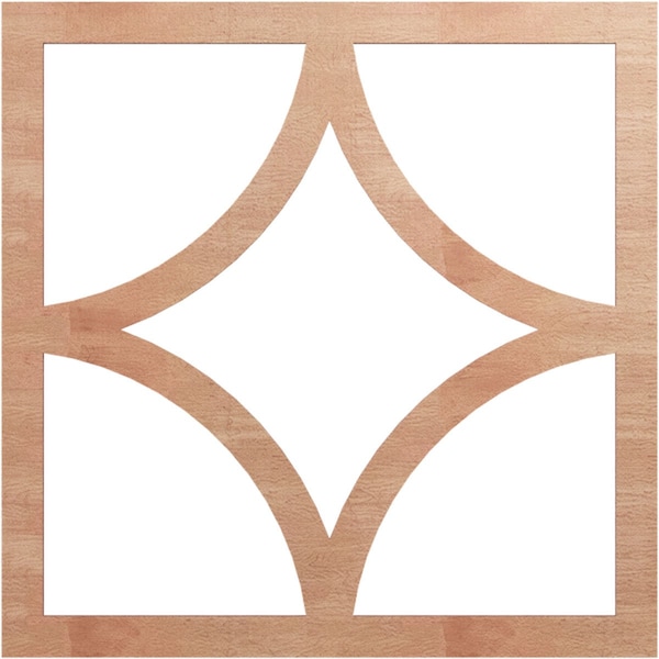 Ekena Millwork Statesman Wood Fretwork Pierced Ceiling Medallion, Cherry, 26"OD x 16 5/8"ID x 1/4"T CMWP26X26X0250STCH - main